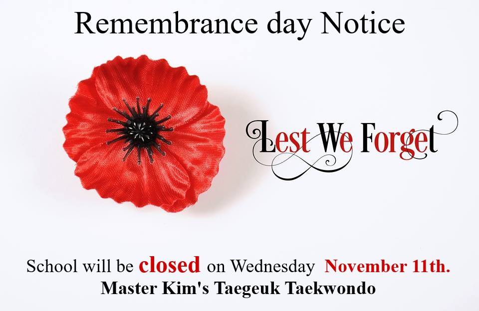 2020 REMEMBRANCE DAY NOTICE