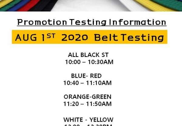 Aug 01, 2020 South School Testing Information