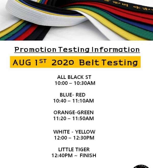 Aug 01, 2020 South School Testing Information