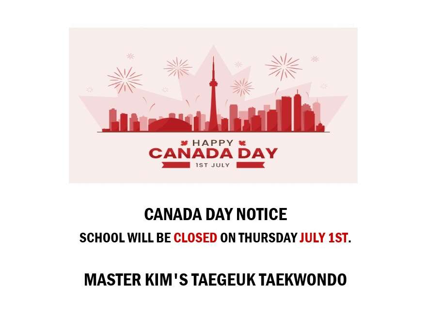 CANADA DAY NOTICE