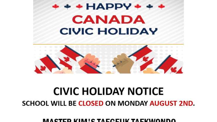 CIVIC HOLIDAY NOTICE