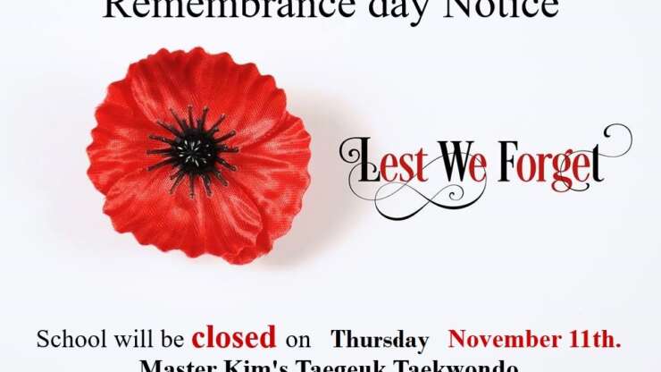 REMEMBRANCE DAY NOTICE