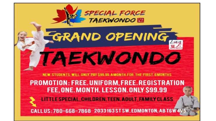 NOW OPEN! SPECIAL FORCE TAEKWONDO WINDERMERE