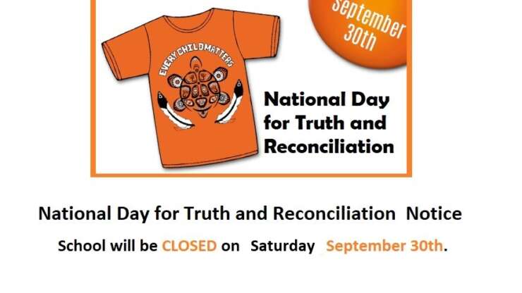 NATIONAL DAY OF TRUTH AND RECONCILIATION NOTICE