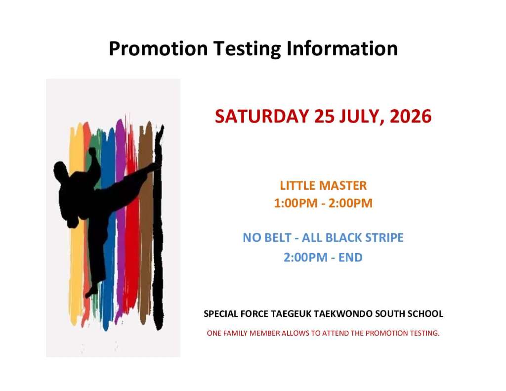 TESTING INFO(SOUTH SCHOOL)